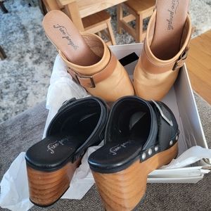 Free People clogs  2 PAIRS AS A SET
